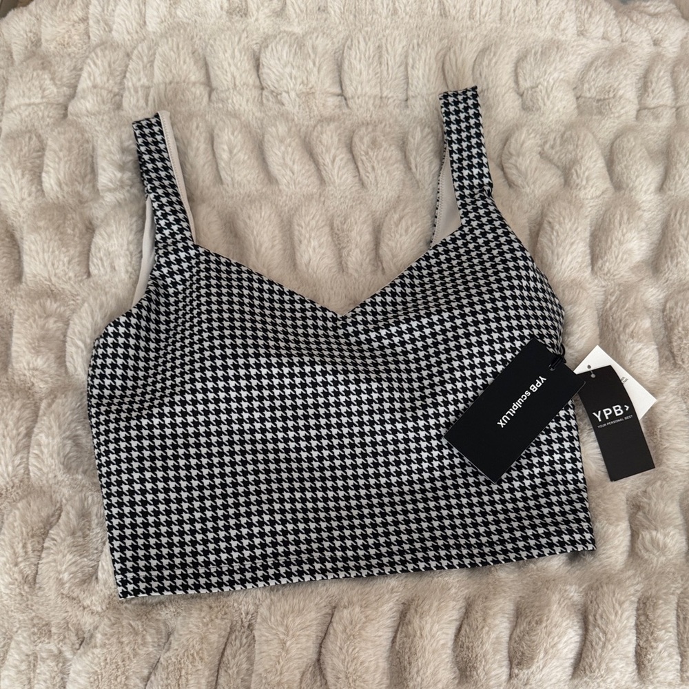 Abercrombie YPB Houndstooth Workout Top NWT!!